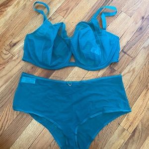 Curvy Kate Victory set 34HH green